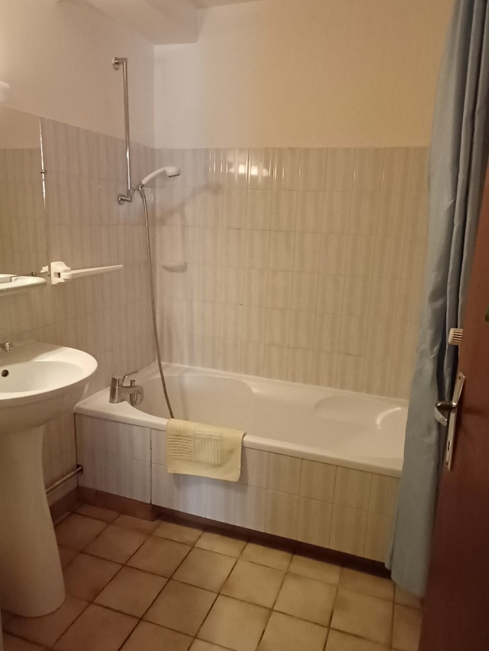 Salle de bain avec baignoire